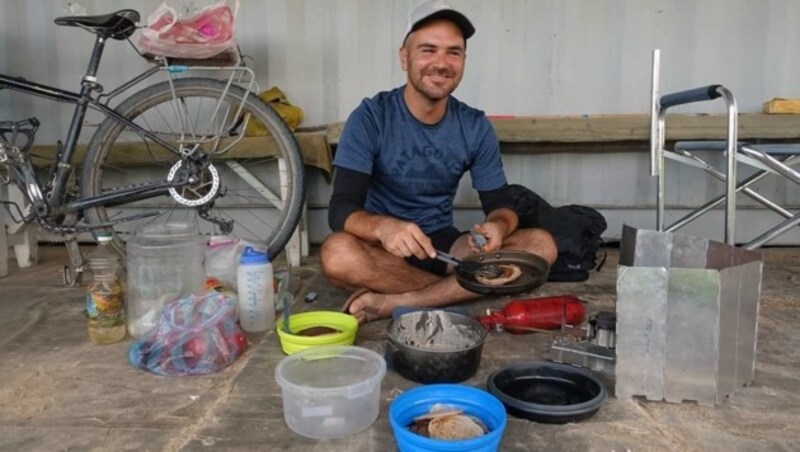 „Jeder Ruhetag ist Pfannkuchentag“, schrieb Jay Austin auf Instagram unter dieses Bild seiner Reise. (Bild: instagram.com)