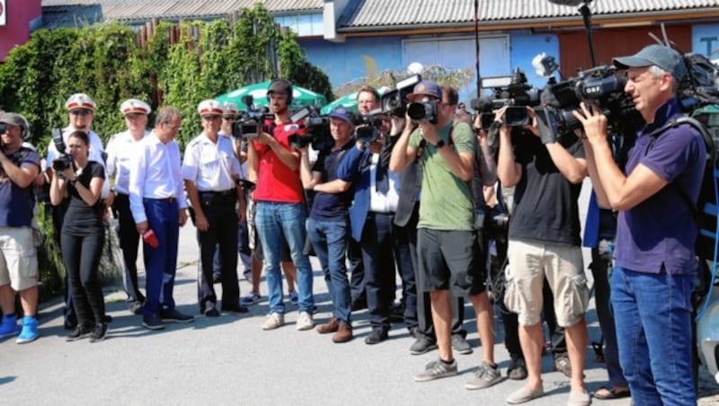 Großes Medieninteresse an Kneissls Hochzeit (Bild: Sepp Pail)