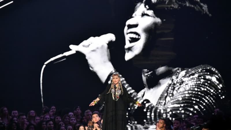 Madonna sollte eigentlich Aretha Franklin Tribut zollen. (Bild: 2018 Getty Images)