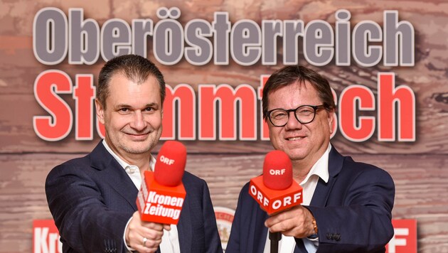 Oberösterreich Stammtisch mit CR Harald Kalcher und Michael Trnka. (Bild: Markus Wenzel)