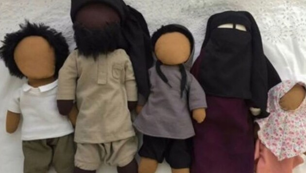 „Salafisten-Puppen“ aus Köln (Bild: twitter.com)