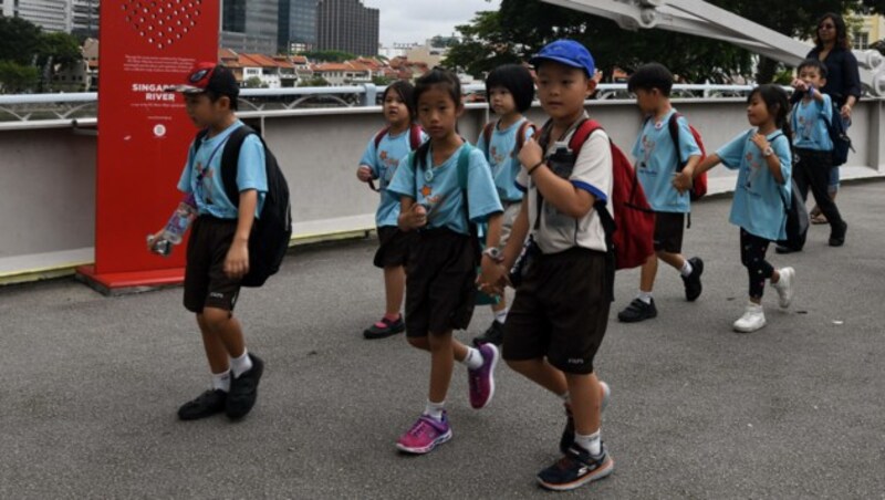 Schüler in Singapur (Bild: AFP)