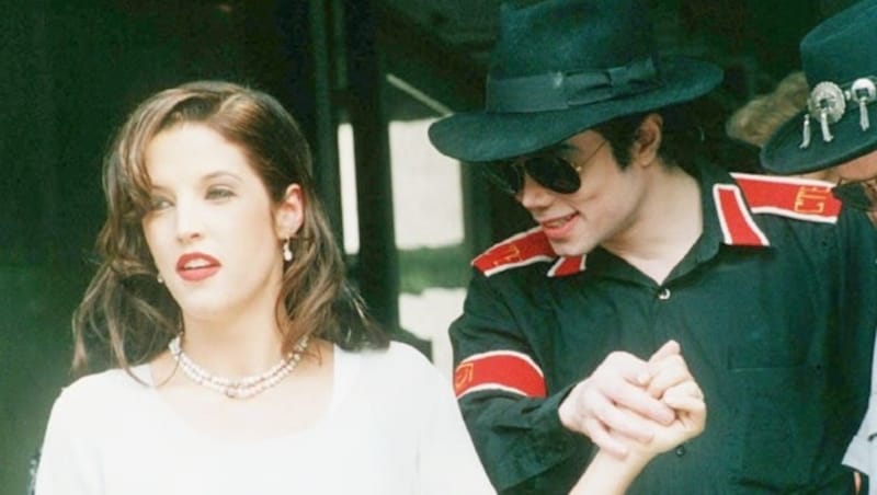 Michael Jackson mit Lisa Marie Presley (Bild: Attila Kisbenedek)