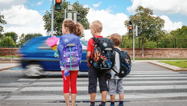 Mit Volksschulkindern sollte man den Weg zur Schule proben. (Bild: ARBÖ/Bildagentur Zolles KG/Christian Hofer)