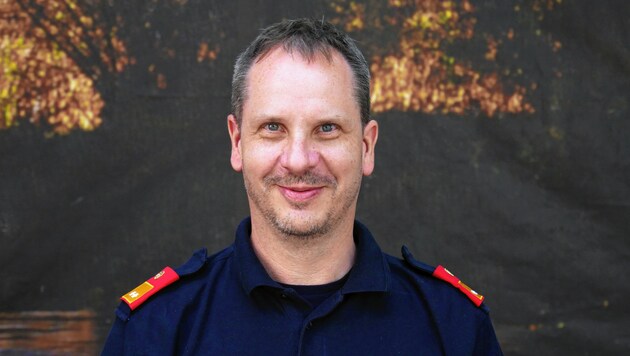 Feuerwehrsprecher Thomas Meier (Bild: Matthias Wagner)