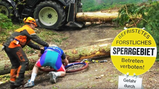 Mit Imagevideos (Bildausschnitt) versucht etwa das Land Tirol Konflikte zwischen verschiedenen Sportarten, unterschiedlichen Naturnutzern und Waldeigentümern zu reduzieren. (Bild: Bergwelt Tirol Miteinander Erleben)