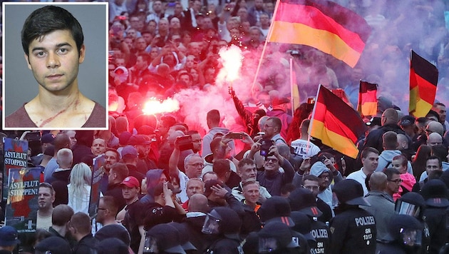 (Bild: APA/AFP/Odd ANDERSEN, Polizei Sachsen)