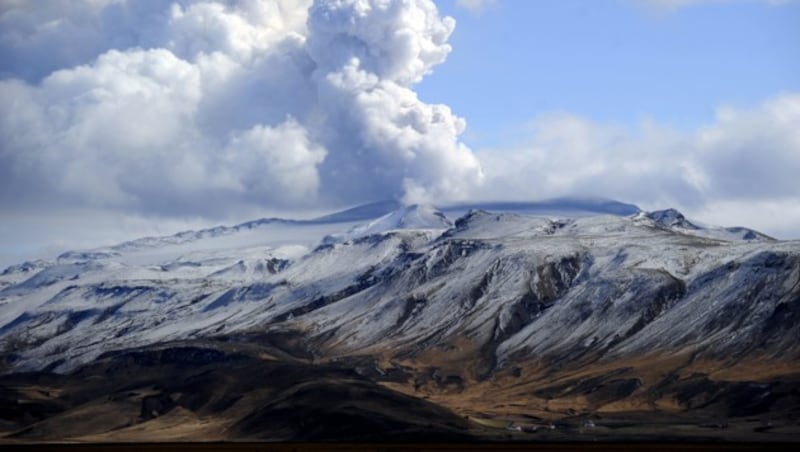 Der Ausbruch des Eyjafjallajökull im Jahre 2010 (Bild: AFP)