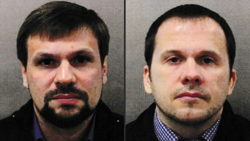 Attentat auf Skripal: die beiden Verdächtigen auf Fahndungsfotos der englischen Polizei (Bild: Metropolitan Police Service)