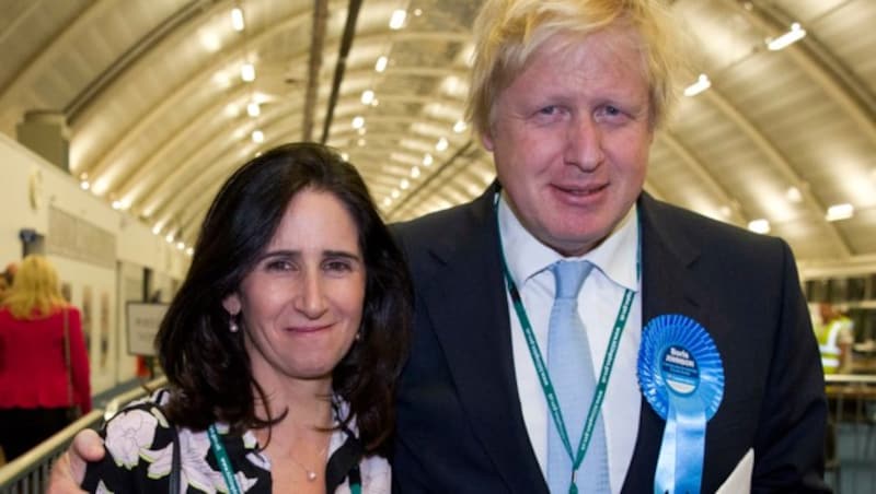 Ein Bild aus glücklicheren Tagen: Boris Johnson und seine Frau Marina Wheeler (Bild: AFP)