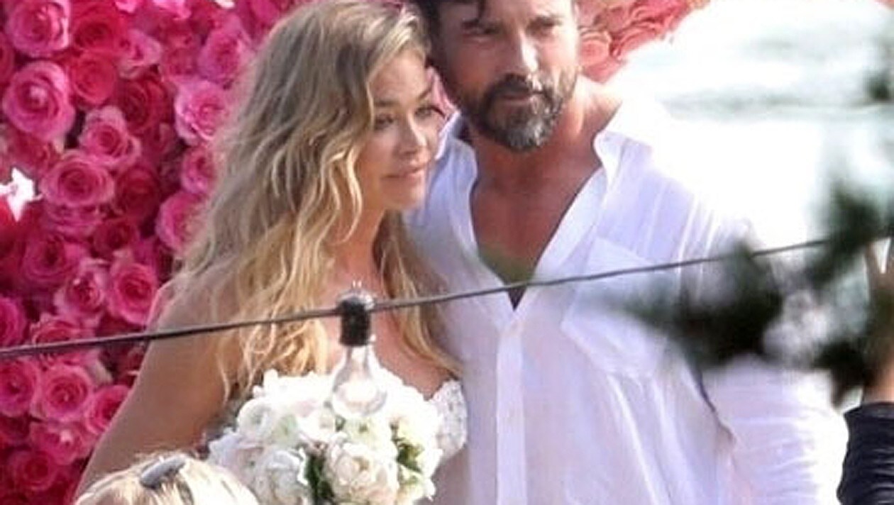 Denise Richards Shows Off Her Endless Legs In Bridal Playsuit As