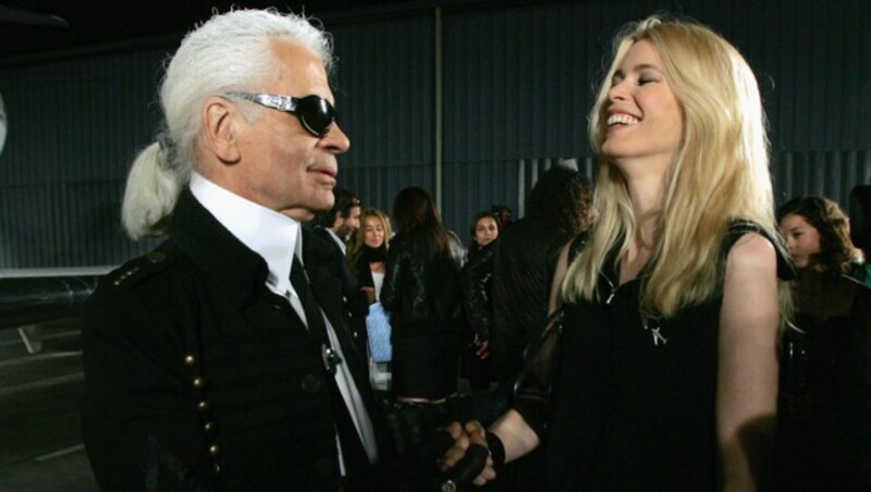 Karl Lagerfeld und Claudia Schiffer (Bild: 2007 Getty Images)