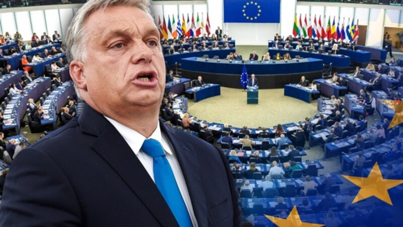 Vor gut einem halben Jahr erklärte das höchste EU-Gericht das ungarische NGO-Gesetz für rechtswidrig. Doch Premier Viktor Orban ist bislang nicht aktiv geworden. Nun verliert die EU-Kommission die Geduld. (Bild: AFP, AP, stock.adobe.com, krone.at-Grafik)