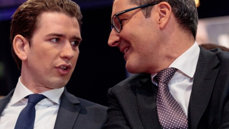 Bundeskanzler Sebastian Kurz und Südtirols Landeshauptmann Arno Kompatscher (Bild: APA/EXPA/Johann Groder)