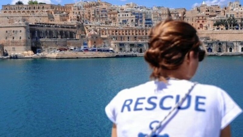 Am Freitag lag die „Aquarius“ noch im Hafen von Marseille vor Anker. (Bild: Guglielmo Mangiapane/SOS Mediterranee)