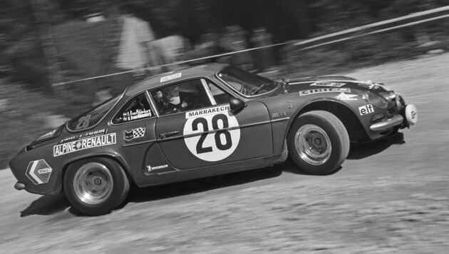 Albert Bellschan von Mildenburg war in Admont in einem Renault Alpine unterwegs (Bild: Daniel Fessl/rallyepics.at)