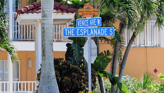 Palmen und Idylle: Venice ist ein beliebter Ferienort in Florida. Amandas Mutter betreibt hier ein Geschäft. (Bild: Zwefo)