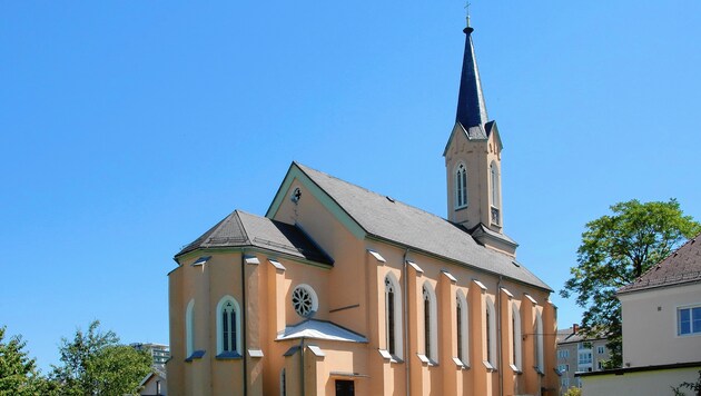 Die Johanneskirche am Lendkanal. (Bild: Evangelische Pfarre Johanneskirche)