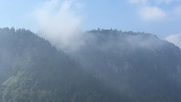 Nebel erschwerte die Bergung beim Windhagkogel (Bild: Bergrettung Grünau im Almtal)