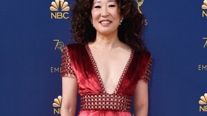 Sandra Oh in einem Kleid von Ralph & Russo Couture (Bild: 2018 Getty Images)