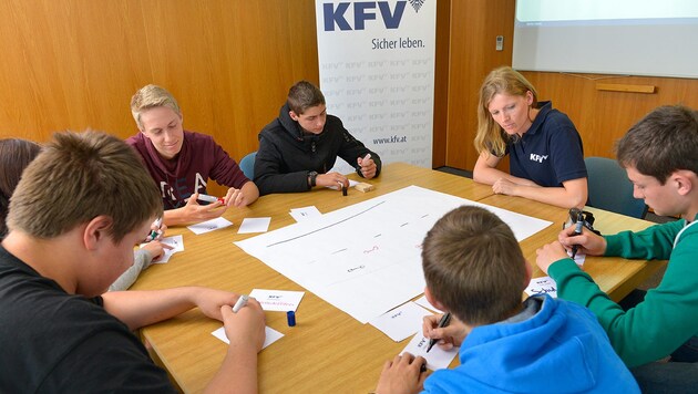 Workshop des KfV Ablenkungs-Workshop (Bild: KfV)