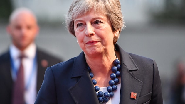 Großbritanniens Premierministerin Theresa May (Bild: APA/AFP/JOE KLAMAR)