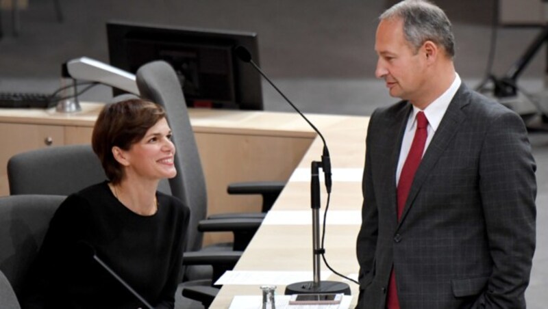 SPÖ-Chefin Pamela Rendi-Wagner, Andreas Schieder (Bild: APA/ROLAND SCHLAGER)