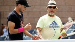 Günter Bresnik (re.) und Dominic Thiem (Bild: GEPA)