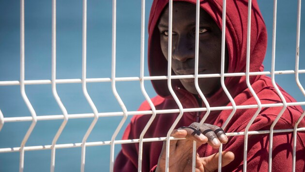 Migrant aus Marokko (Archivbild) (Bild: AP)