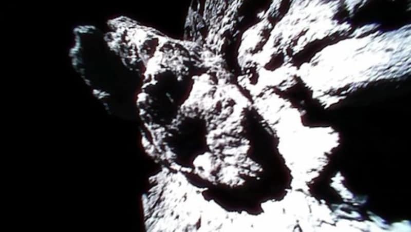 MINERVA-II1A-Aufnahme der Oberfläche von Ryugu (Bild: JAXA)