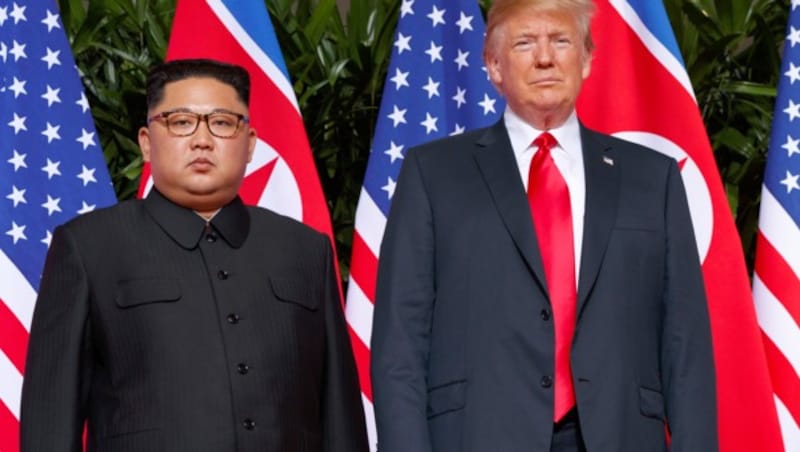 Kim Jong Un und Donald Trump (Bild: Copyright 2018 The Associated Press. All rights reserved.)