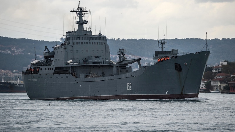 Die russische Marinebasis in der syrischen Hafenstadt Tartus (Bild: AFP)