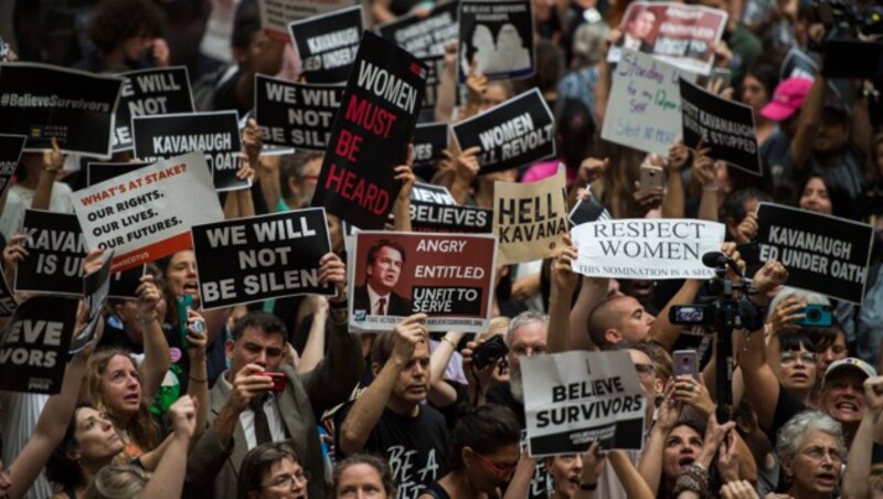 Tausende demonstrierten in Washington gegen Brett Kavanaugh. (Bild: APA/AFP/ANDREW CABALLERO-REYNOLDS)