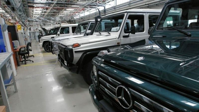 Lediglich die Produktion des Mercedes G brummt derzeit noch. (Bild: Jürgen Radspieler)