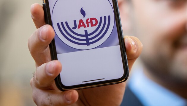 Das Logo der neuen Gruppe „Juden in der AfD“ (Bild: AFP)