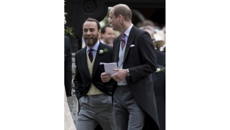 Prinz William mit seinem Schwager James Middleton (Bild: www.pps.at)