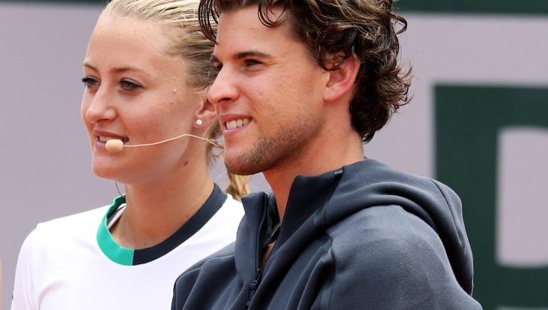 Dominic Thiem was paired with Kristina Mladenovic. (Bild: GEPA )