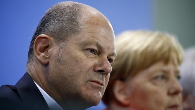 Deutschlands Finanzminister Olaf Scholz sieht im Fall einer möglichen Krise Italien in der Verantwortung. (Bild: APA/AFP/ODD ANDERSEN)