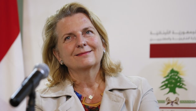 Außenministerin Karin Kneissl (FPÖ) (Bild: AP)