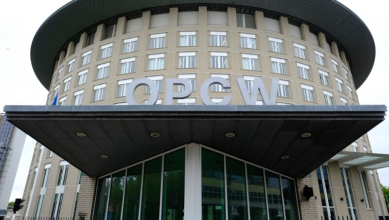 Die Zentrale der Organisation für das Verbot Chemischer Waffen (OPCW) in Den Haag (Bild: AP)