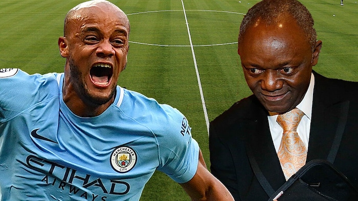 Vincent Kompany (re.) und sein Vater Pierre