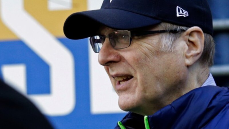 Paul Allen beim Spiel seiner Seattle Seahawks im Dezember 2017. (Bild: AP)