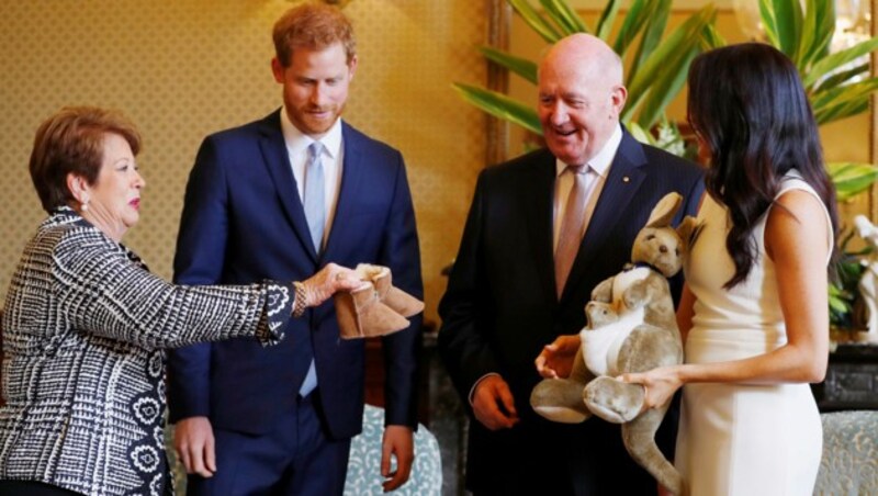 Harry und Meghan bekommen die ersten Babygeschenke. (Bild: Copyright 2018 The Associated Press. All rights reserved)