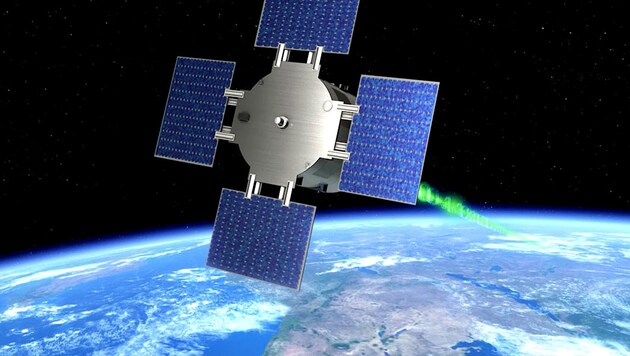 Künstlerische Illustration des Satelliten „Eu:CROPIS“ (Bild: DLR (CC-BY 3.0))