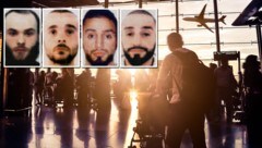 Der Bremer Adnan S. (Bilder links) und der Hamburger Zulhajrat S. (Bilder rechts) vor und nach ihren Haartransplantationen (Bild: Internet, stock.adobe.com, kronea.at-Grafik)