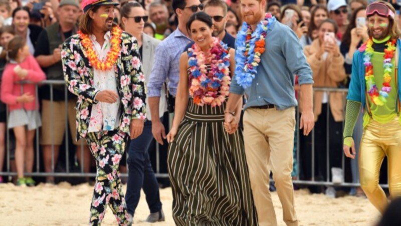 Meghan und Harry am Bondi Beach in Sydney (Bild: AFP or licensors)