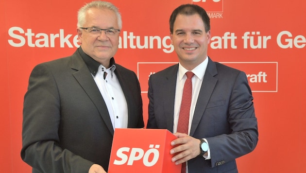 Günter Pirker (links) und Michael Schickhofer (Bild: SPÖ Steiermark)