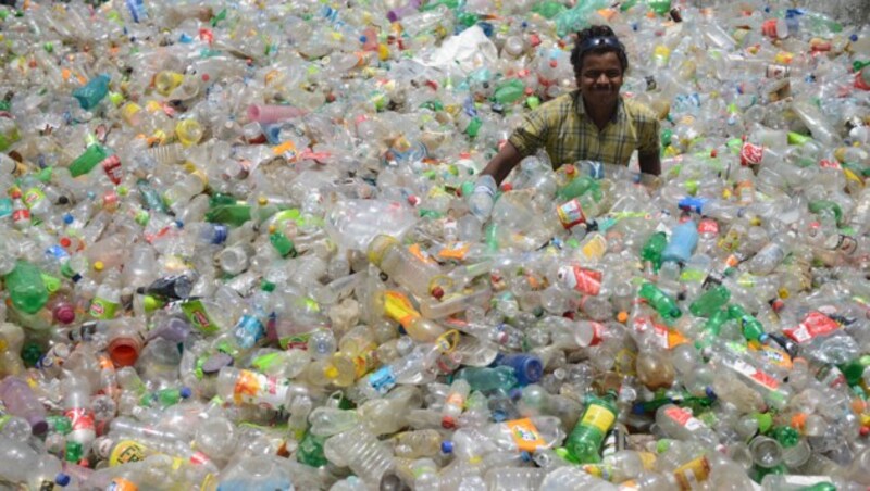 Plastikmüll hat sich zur Plage entwickelt. (Bild: AFP )