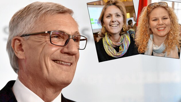 Salzburgs Bürgermeister Harald Preuner (ÖVP) setzt auf Barbara Unterkofler, Marlene Wörndl-Pichler kandidiert nicht mehr. (Bild: Markus Tschepp (2), APA/Gindl)