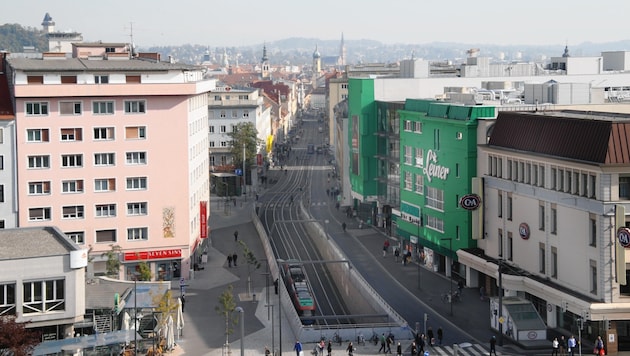 Die Grazer Annenstraße (Bild: Jürgen Radspieler)
